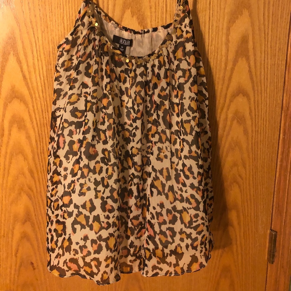 Flowy Leopard-Print Tank